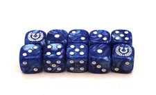Warhammer 40K Ultramarine Dice 16mm x10