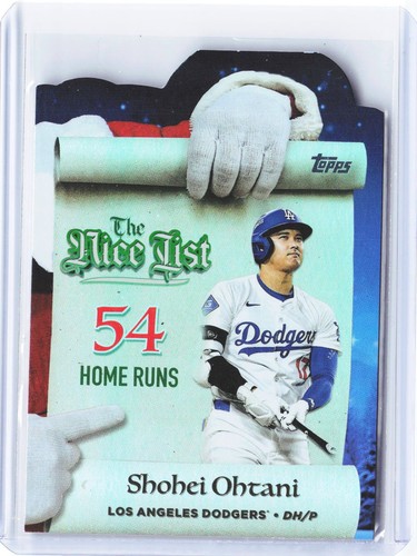 2025 Topps Holiday Making The Nice List #MNL-1 Shohei Ohtani Dodgers