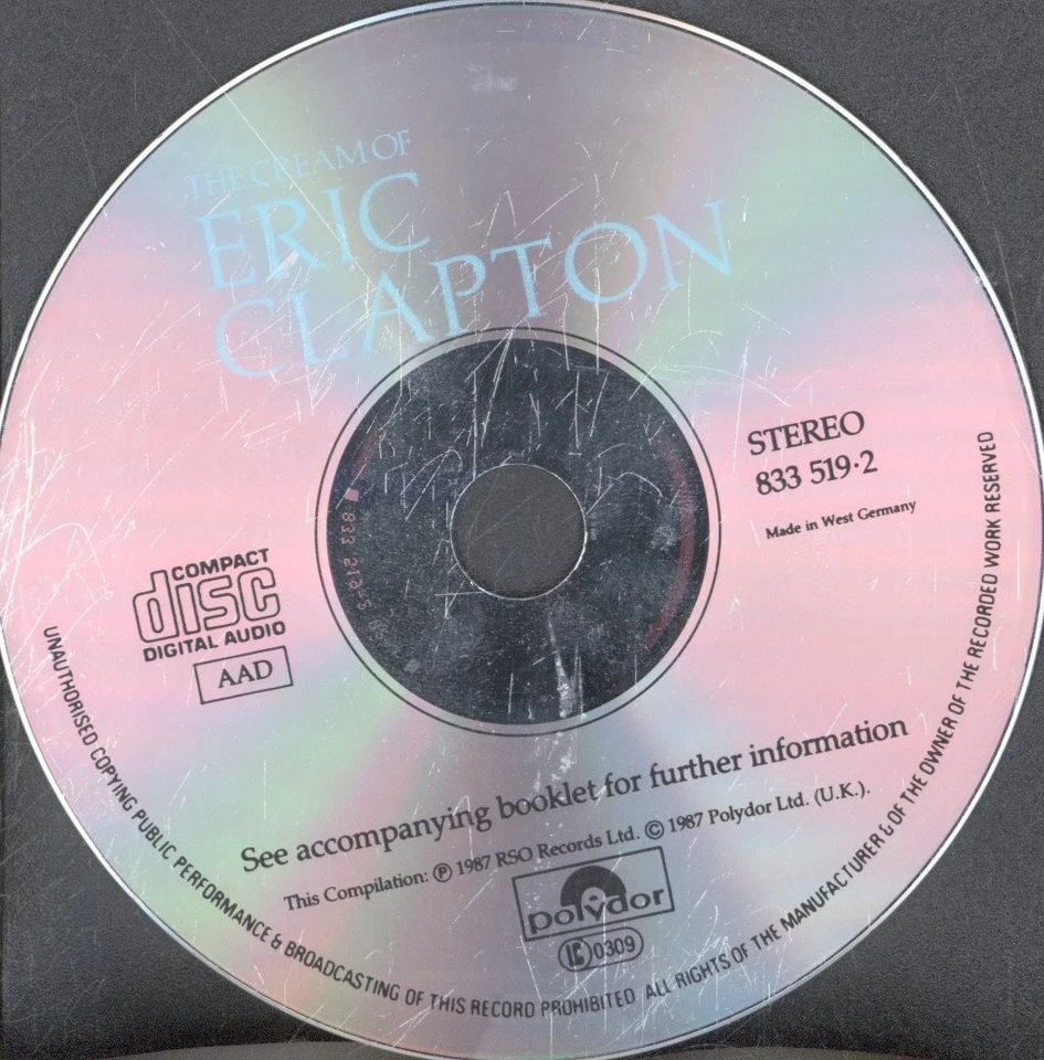 Eric Clapton Cream Von Eric Clapton CD Europa Polydor 1987 8335192 - Bild 3 von 3
