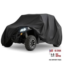 UTV Cover Lightweight Waterproof Outdoor - 4-6 Seater - Large 210D Black