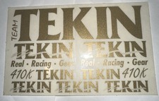 TEKIN Racing Gear Gold Decal Sticker 3 1/4  X 5 1/4  RC Car Vintage New