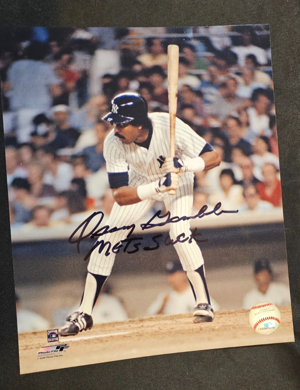 OSCAR GAMBLE SIGNED AUTOGRAPH 8x10 PHOTO INSCRIPTION METS SUCK COA NY YANKEES