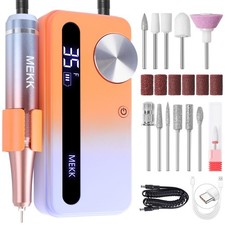 MEKK Nail Drill Kit,35000RPM Electric Nail Drill Professional Electric Nail F...