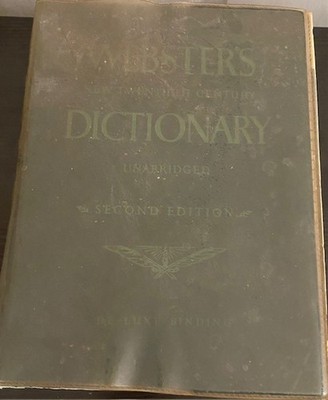 Webster's New 20th Century Dictionary Unabridged Second Edition READ