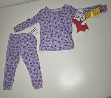 NWT Sleep On It 24M Girls Blue Ladybug 2 Pc Set - Long Sleeve Pajamas and Socks