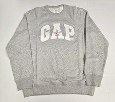 GAP Original Arch Logo Crew Neck Sweatshirt 'Grey' - Size Medium - NEW W/ TAGS