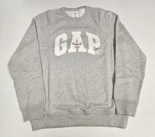 GAP Original Arch Logo Crew Neck Sweatshirt 'Grey' - Size Medium - NEW W/ TAGS
