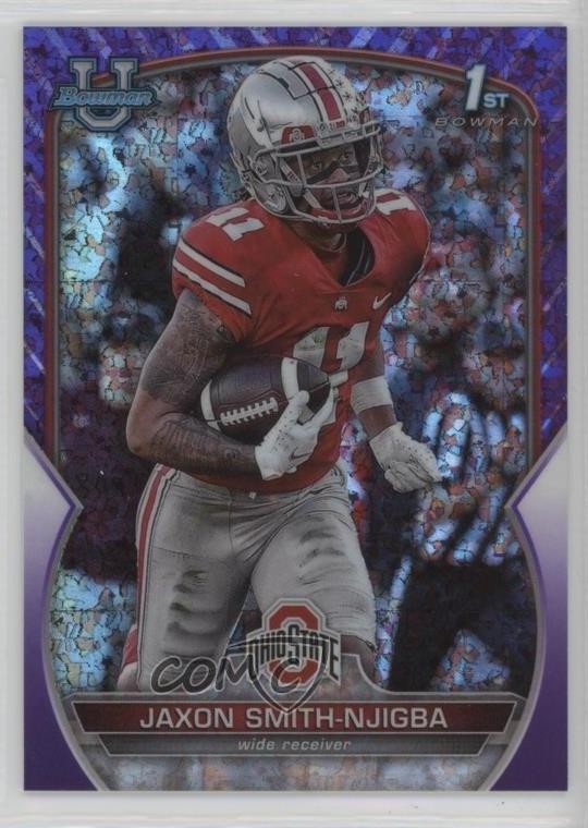 2022 Bowman U Chrome Purple Mini-Diamond Refractor /399 Jaxon Smith-Njigba #78