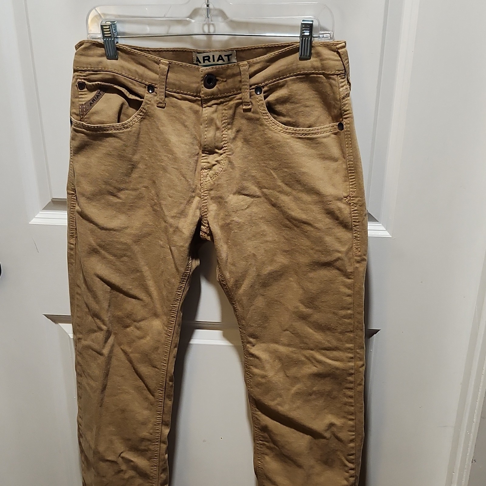 's Straight Leg Denim Jeans Regular Fit Medium Wash Brown Lo