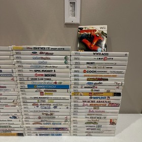 Wii game bundle lot! 100 Unique titles! Call of duty, star wars, dance, sports 7