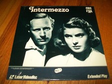 INTERMEZZO Laserdisc LD BRAND NEW SEALED VERY RARE INGRID BERGMAN STARS 