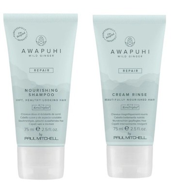 PAUL MITCHELL AWAPUHI WILD GINGER KERATIN CREAM RINSE 2.5 Oz Each 
