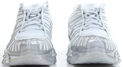 Nike Shox TL 'Chrome' White Pure Platinum Shoes AR3566-003 Women's