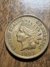 1907 Indian Head Penny Actual Coin. Get It Today With Free Shipping