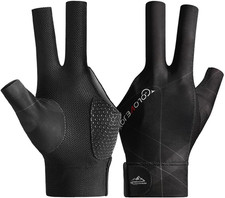Pool Glove Left Hand, Billiards Glove, Billiard Pool Gloves for Left Hand 3 Fing