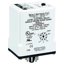 MACROMATIC LCP2C100 Control Relay,Dual Pump Up,120V 31EL62