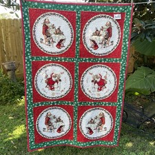 Studio Crafted Santa Christmas Quilt Wall Hanging 36 x 52 N Rockwell Designs