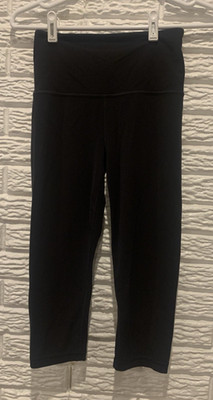 Athleta Ultra High Rise Elation Crop Women's Size XS Black 17''=Inseam