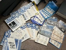 LARGE BUNDLE OF PETERBOROUGH UNITED HOMES MOSTLY 1970s