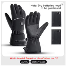 Electric Heated Motorcycle Gloves Winter Waterproof Warm Rechargeable Thermal Gl