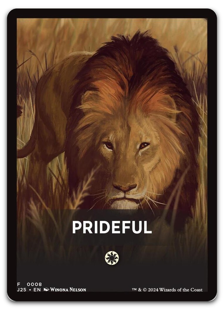 Prideful Theme Card #8 (NM) Foundations Jumpstart J25 Magic MTG