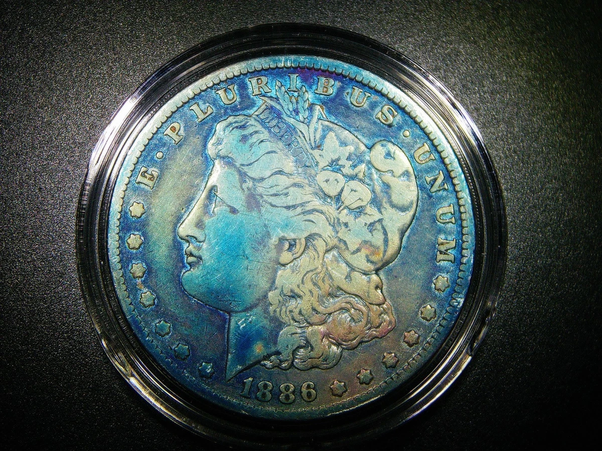 Circulated Silver 1886 Year Morgan US Dollars (1878-1921) for sale