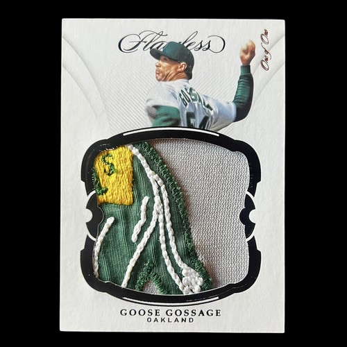 2019 Goose Gossage Auto Panini Flawless Game Used Logo Patch  #P-GG 1/1 🔥
