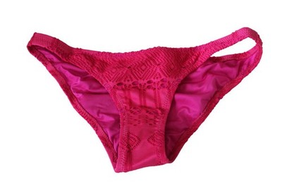 DAMEN VOLCOM BIKINI BIKINIHOSE BIKINISLIP PINK SURFEZA FULL PINK LOW RISE Gr. XS