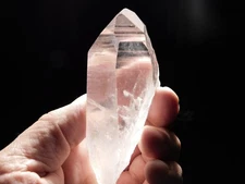Translucent LASER LEMURIAN Quartz Crystal 100% Natural Brazil 177gr
