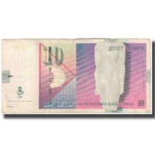 #630238 Geldschein, Mazedonien, 10 Denari, 2007, KM:14g, SS