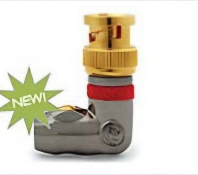 Planet Waves RTBNCP5  Solder-Less Right Angle BNC Connectors Gold Plated, 5 NEW!