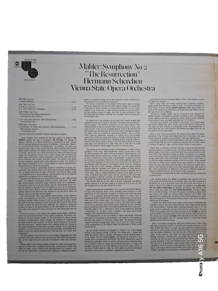 33T X 2 🎶 MAHLER 🎶 Symphony N°2 THE RESURRECTION 🎶 SCHERCHEN🎶WGS 8262 2 - Photo 2/4