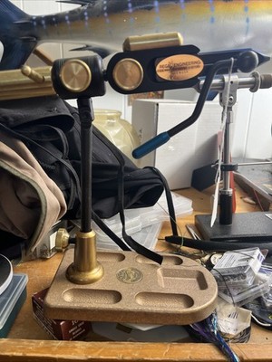 Regal Medallion Fly Tying Vise with Head and Bronze Pocket Base Excellent!
