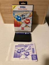 Marble Madness Sega Master System Complete CIB Manual and box - Virgin