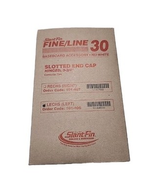 Slant/Fin Fine/Line 30 Left Hand Slotted 3¾ Nu White, 2 Pack