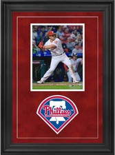 J.T. Realmuto Philadelphia Phillies Deluxe Framed Signed 8x10 Hitting Photo
