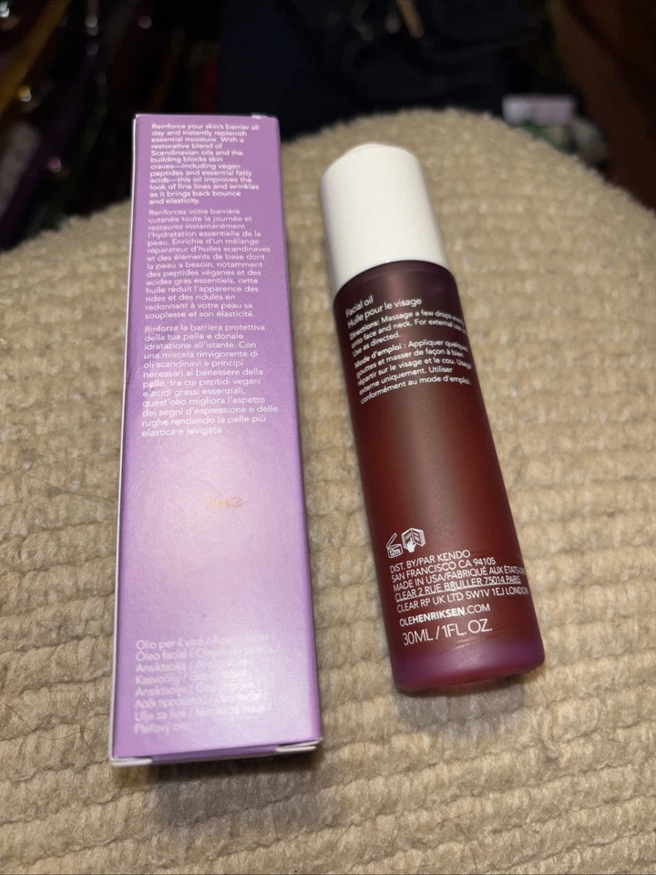 OLE HENRIKSEN HYDRABARRIER ACEITE FACIAL NUTRITIVO - TAMAÑO COMPLETO 1 OZ/30 ML NUEVO EN CAJA Foto 2 de 4