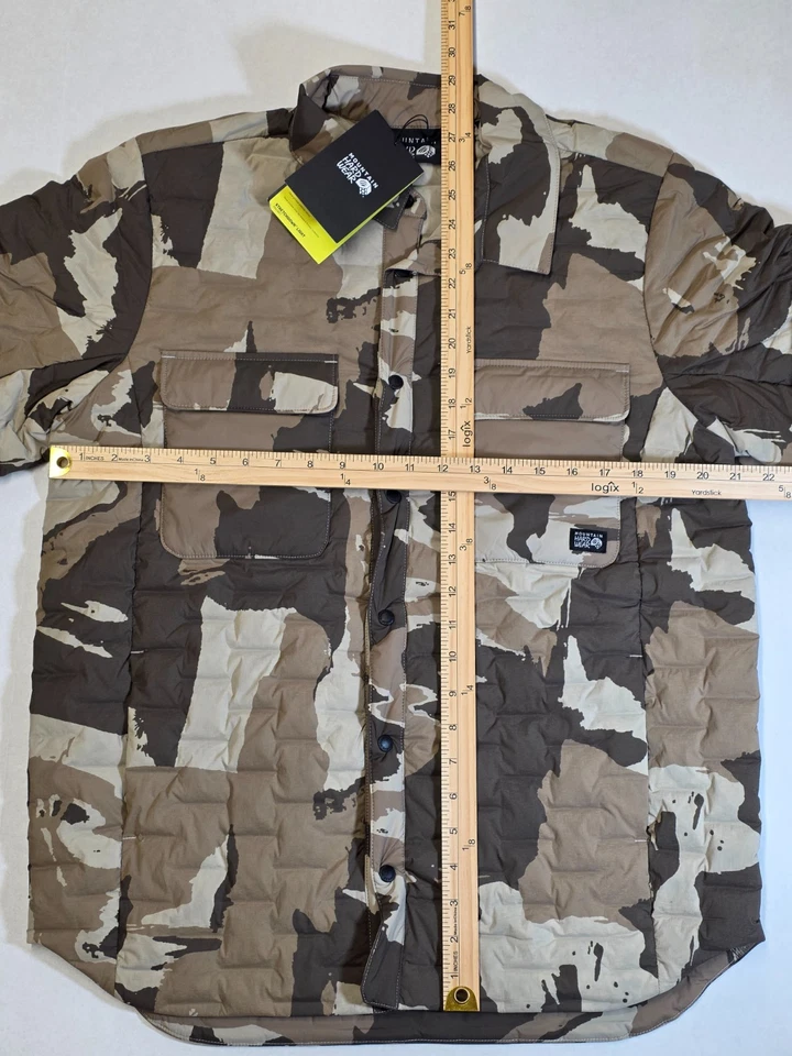 Mountain Hardwear Men's Stretchdown Light Shacket -Medium - Badlands Snowdrifts - Image 2 of 4