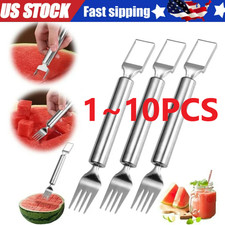 Watermelon Slicer Cutter,2-in-1 Fork Stainles...