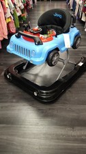 Jeep Baby Walker Walking Aid with Activity Tray Steering Wheel Blue Black Red