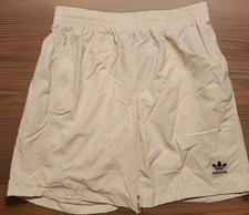 NWT Adidas Men Trefoil Essentials Woven Shorts Medium Wonder White JY3353