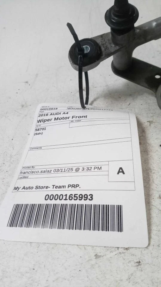 Windshield Wiper Motor Sedan Fits 15-16 AUDI A4 408941 - Изображение 3 из 3