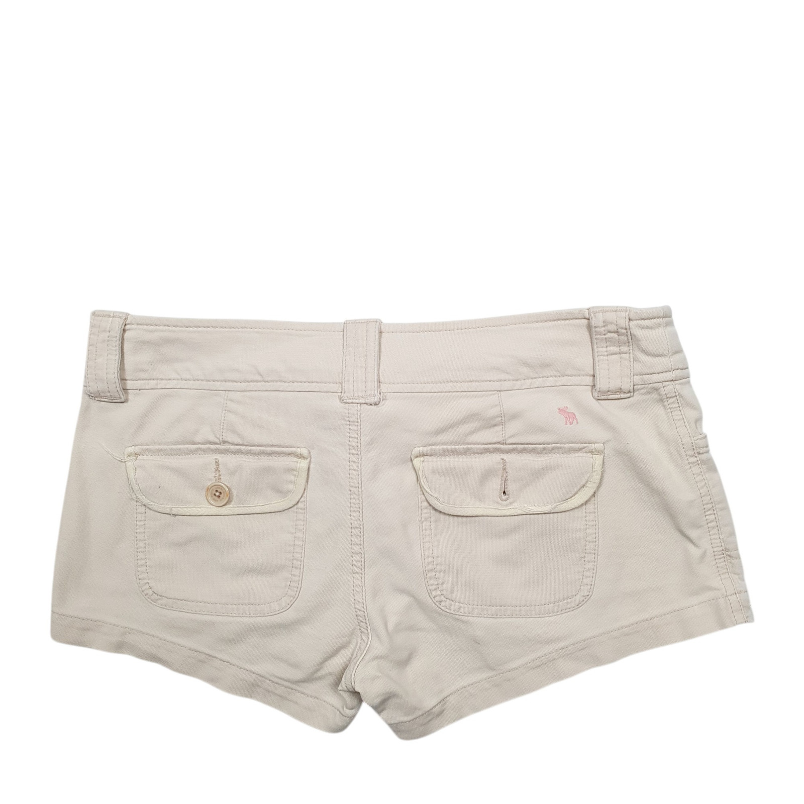 ABERCROMBIE & FITCH Beige Denim Jeans Cotton Shorts Womens W32 image 3