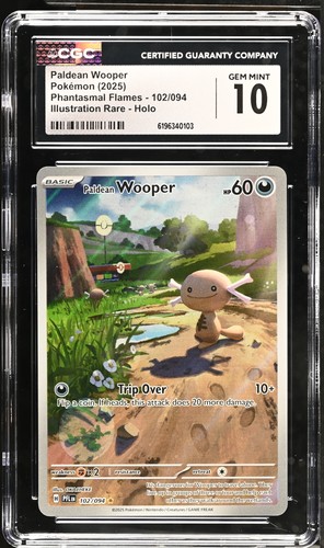Paldean Wooper graded CGC 10 for sale on eBay