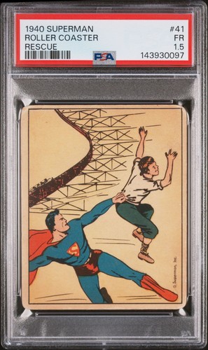 1940 Gum Inc Superman #41 Roller Coaster Rescue
