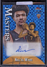 2024-25 Finest Masters Autographs Blue X-Fractors #MAKW Kel'el Ware #/99