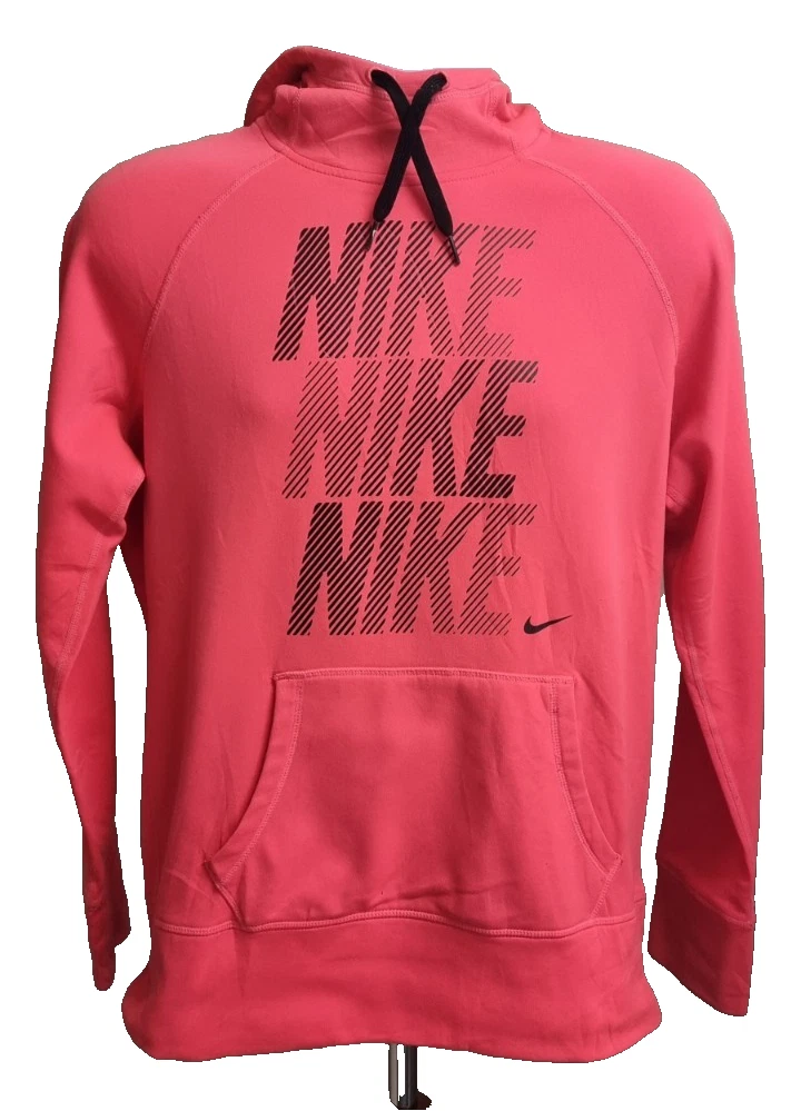 Nike Hoodie Pink Women's Large Therma-Fit Activewear Drawstring Long Sleeve
Opens in a new window or