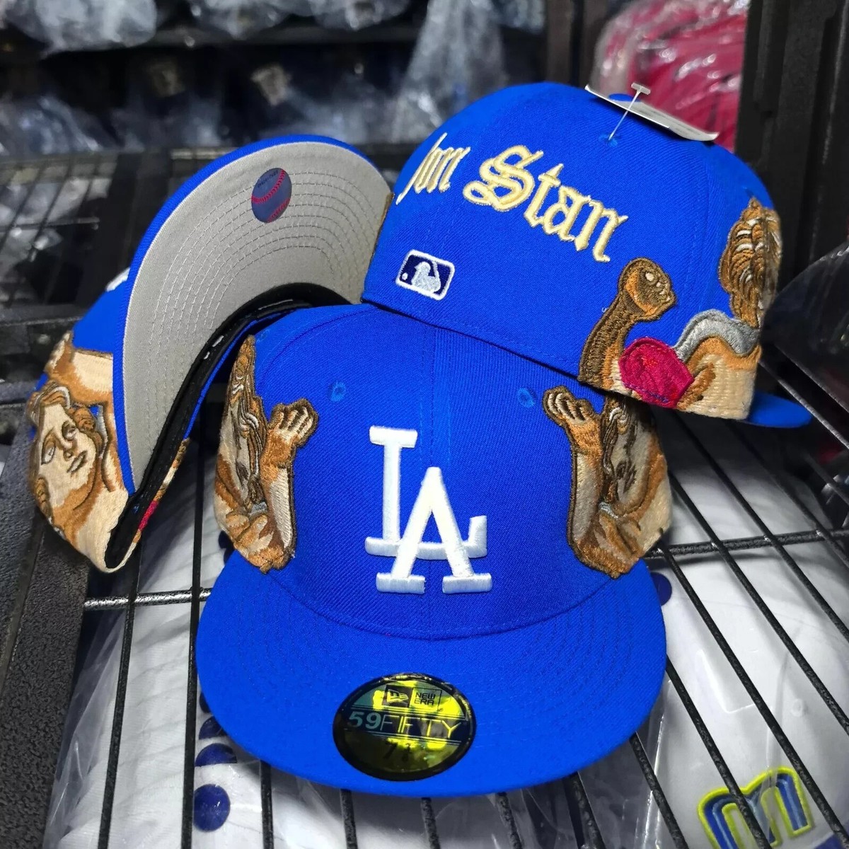 NEW Jon Stan Fitted Caps Los Angeles LA Dodgers Mens Hats