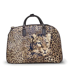 Unisex Printed Wheeled Trolley Holdall Hand Luggage Weekend Wheelie Cabin Bags