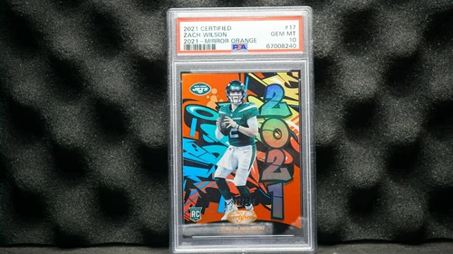 2021 Panini Certified Zach Wilson Graffiti Rookie RC #17 /149 PSA 10 JETS! 🔥📈